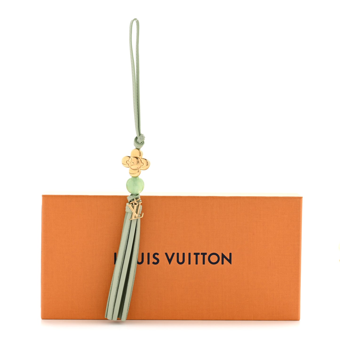 Calfskin Vivienne Energy Bag Charm Green