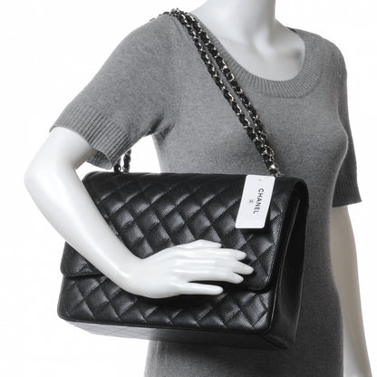 Chanel Caviar Quilted Maxi Double Flap Black 2 of 7