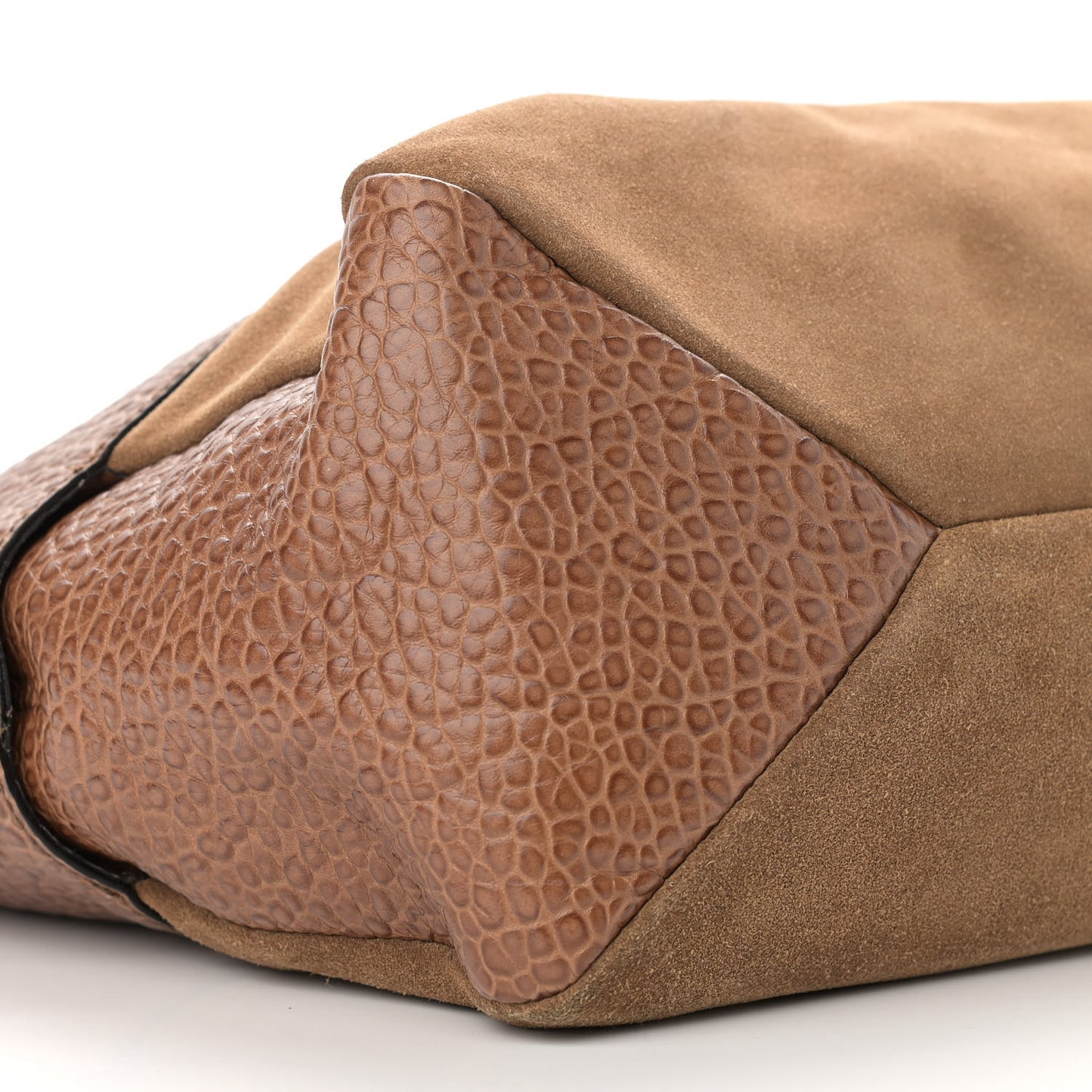Signature Grain Suede Medium Callaghan Tote Camel