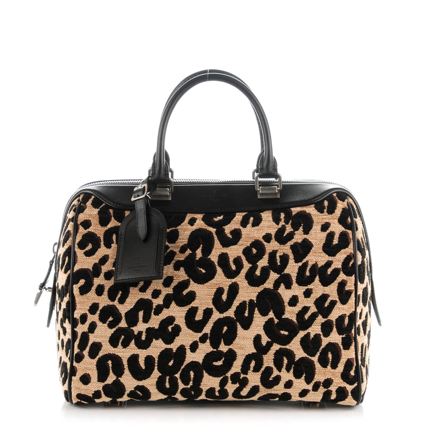 Jacquard Velvet Leopard Print Stephen Sprouse Speedy