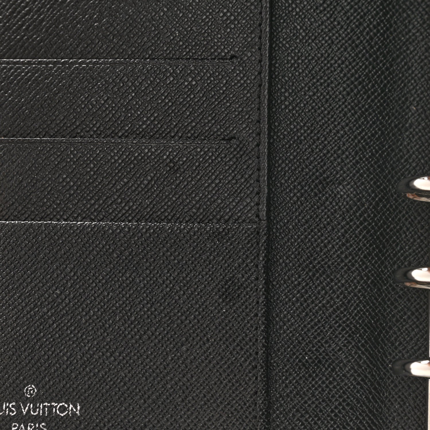 Louis Vuitton Epi Medium Ring Agenda Black 8 of 8
