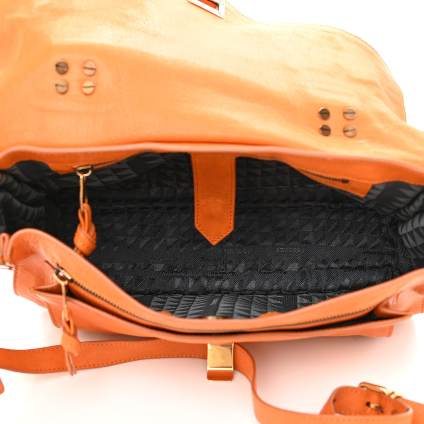 Lambskin Medium PS1 Satchel Saffron
