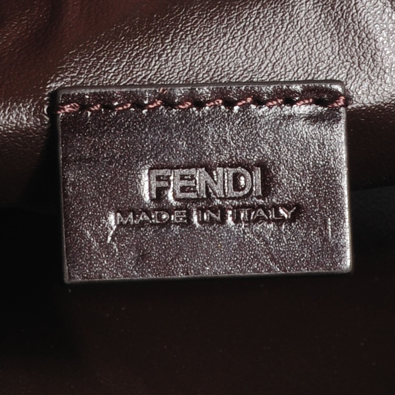 Fendi Zucca Vitello Artic Cosmetic Pouch Tobacco Castagna 6 of 9