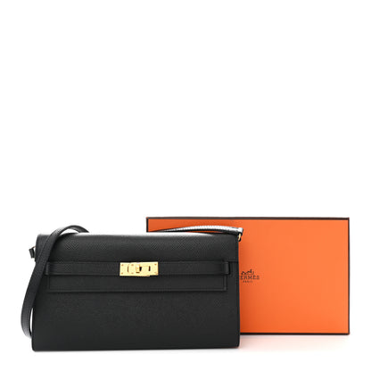 Hermes Epsom Kelly Wallet To Go Black 12 of 12