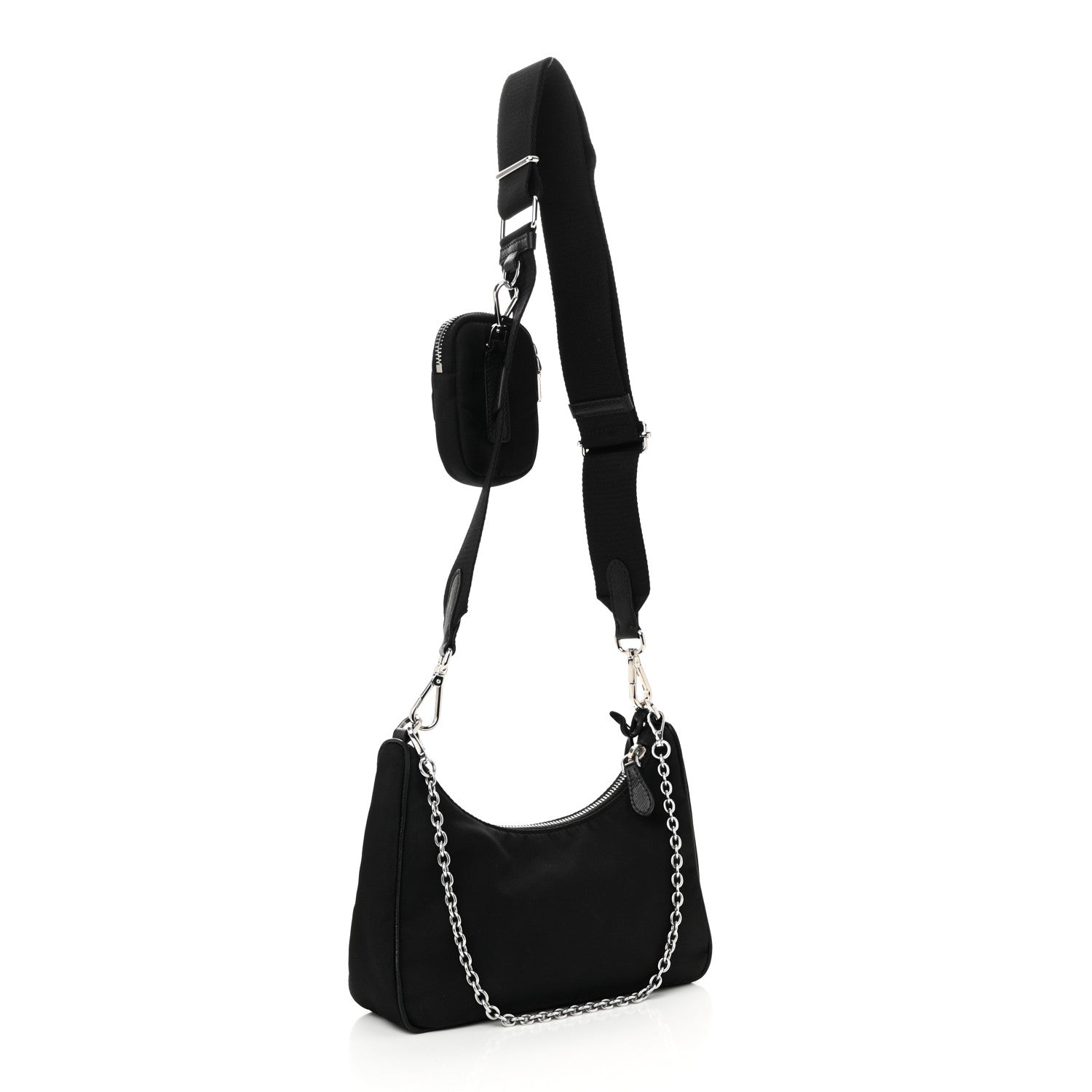 Prada Nylon Re-Edition 2005 Shoulder Bag Black 3 of 9