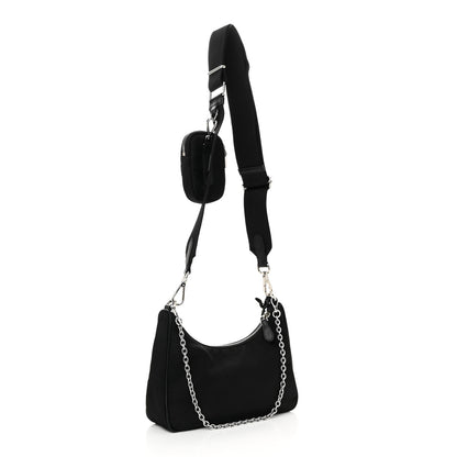 Prada Nylon Re-Edition 2005 Shoulder Bag Black 3 of 9