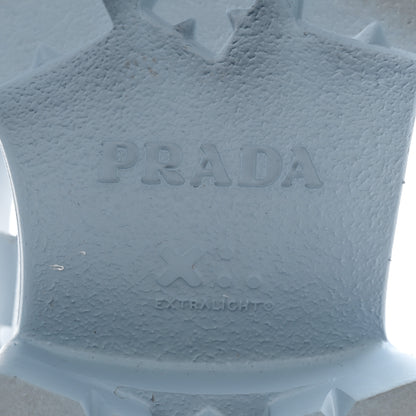 Prada Foam Rubber Metal Triangle Logo Monolith 55mm Cage Sandals 39 Cielo 7 of 10