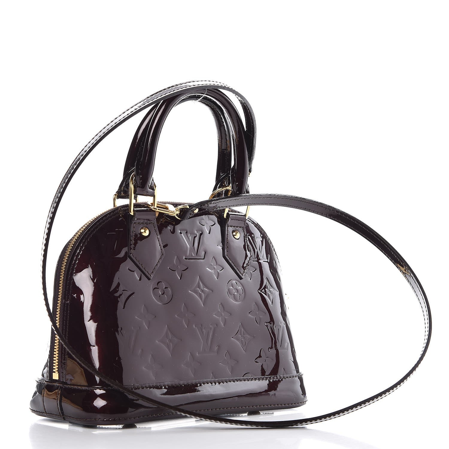 Louis Vuitton Vernis Alma BB Amarante 4 of 8