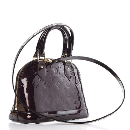 Louis Vuitton Vernis Alma BB Amarante 4 of 8