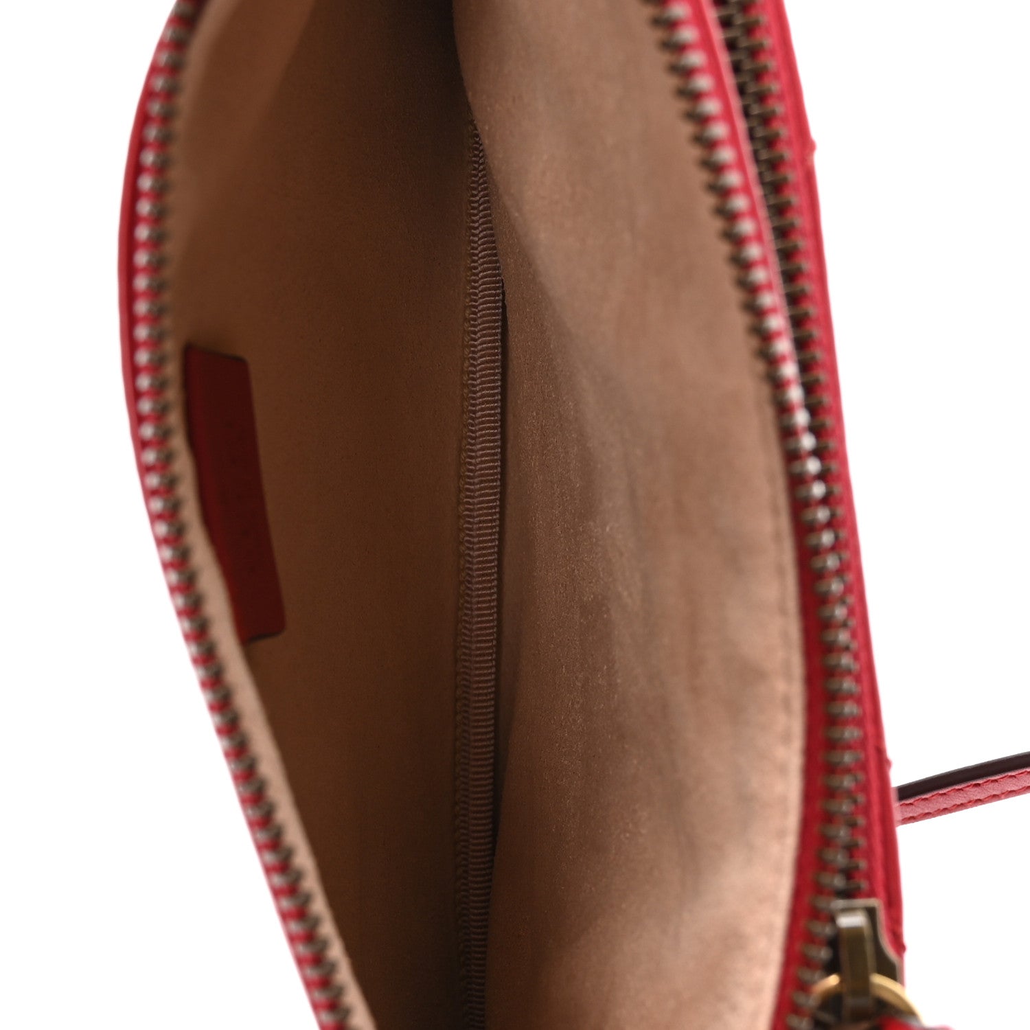 Gucci Calfskin Matelasse Small GG Marmont Double Zip Shoulder Bag Hibiscus Red 5 of 10