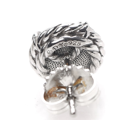 David Yurman Sterling Silver Citrine 8mm Chatelaine Earrings 4 of 4