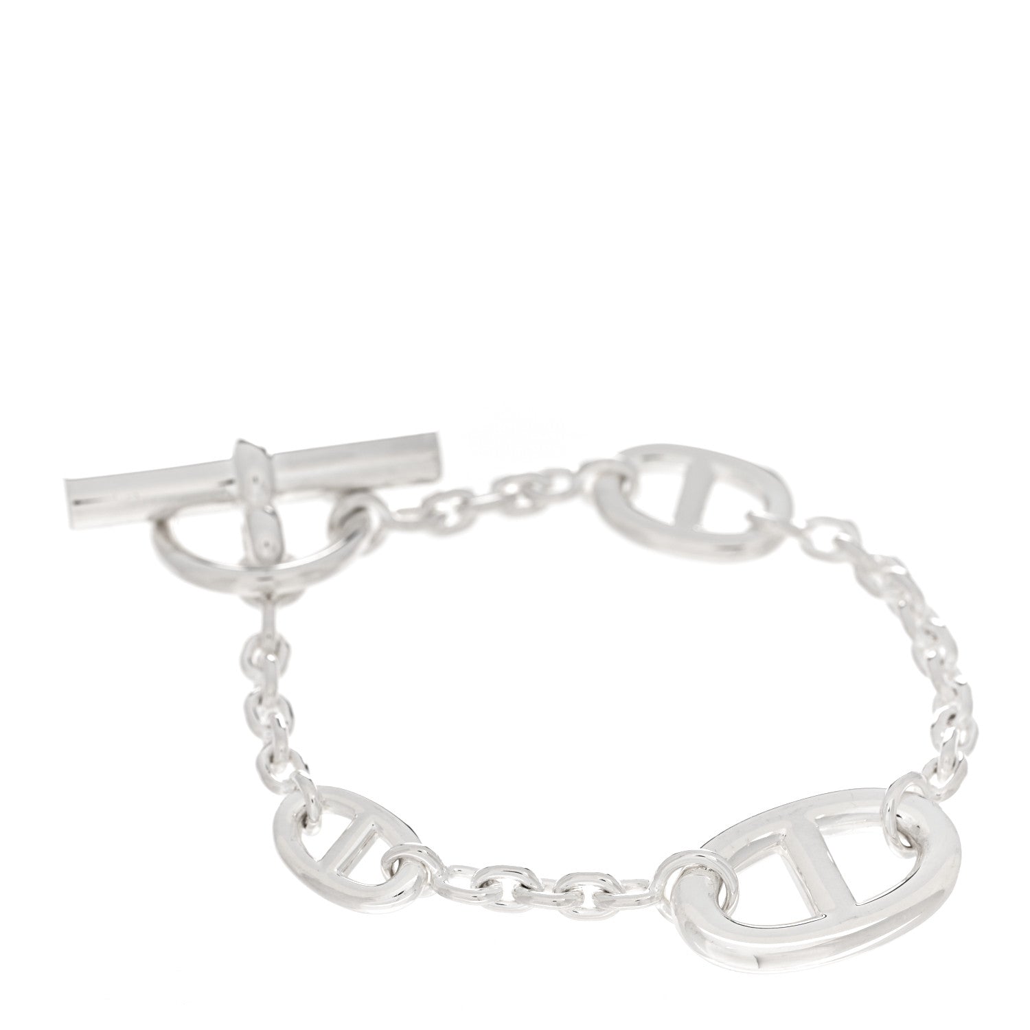 Hermes Sterling Silver Farandole Bracelet ST 1 of 4