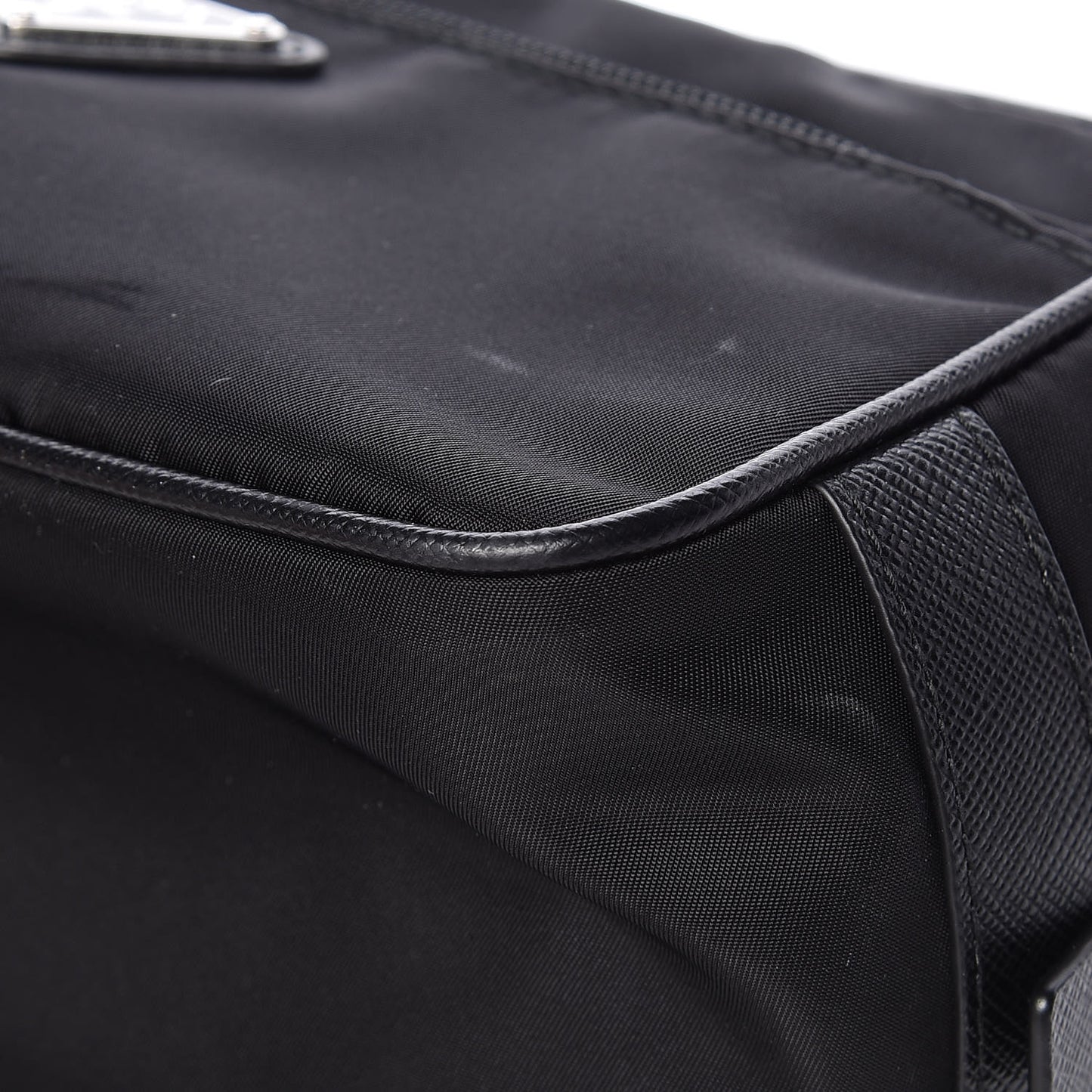 Tessuto Nylon Saffiano Toiletry Case Black