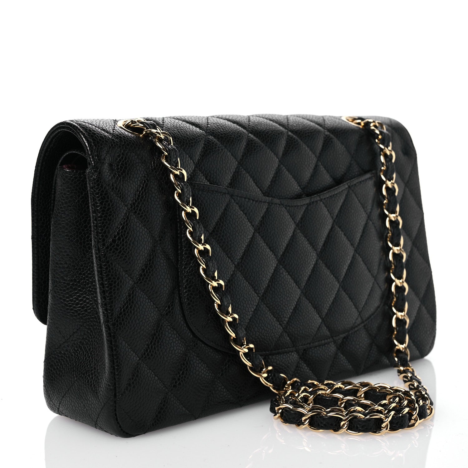 Chanel Caviar Quilted Medium Double Flap Black 3 of 12