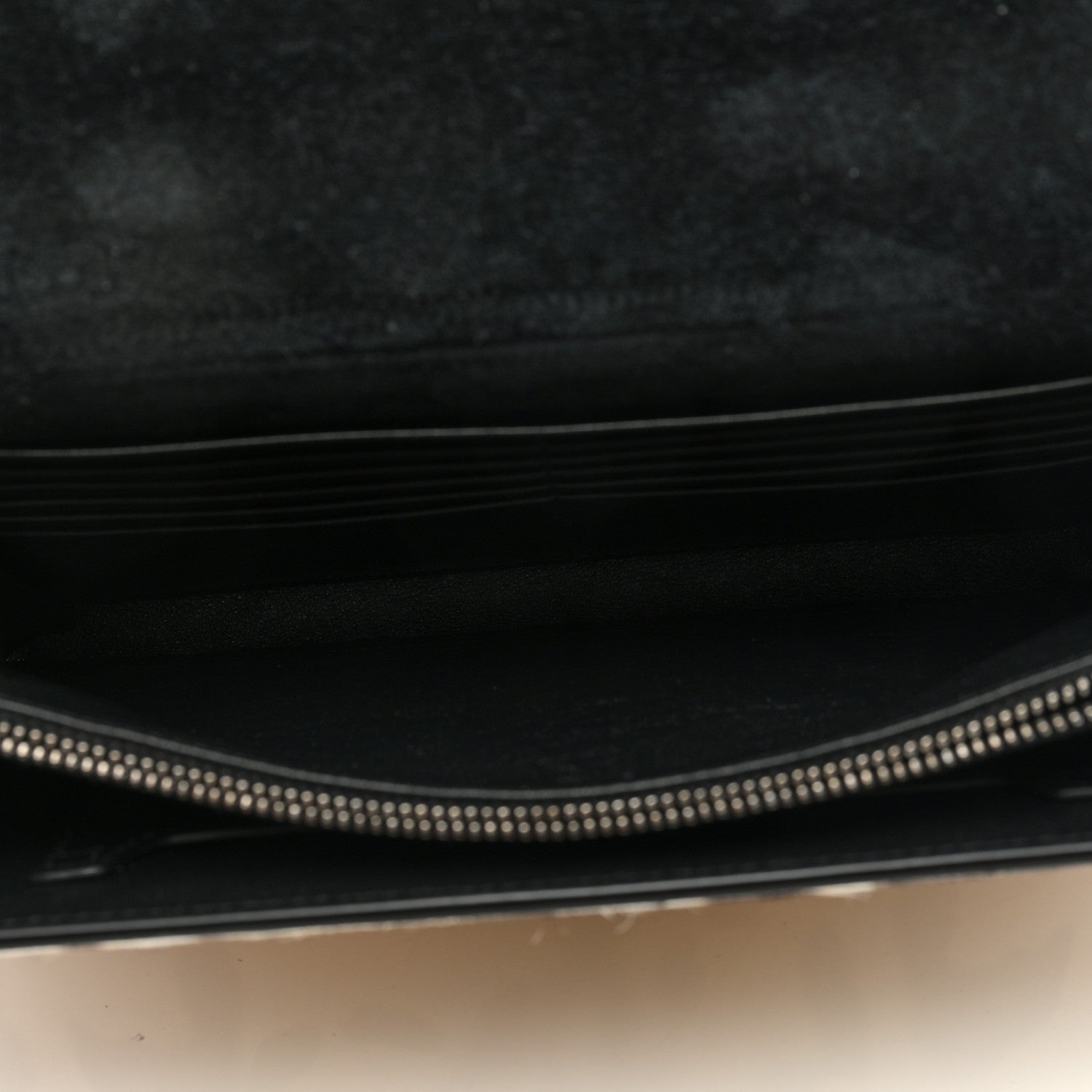 Saint Laurent Calf Hair Leopard Print Monogram Cassandra Chain Wallet White Multicolor 5 of 8