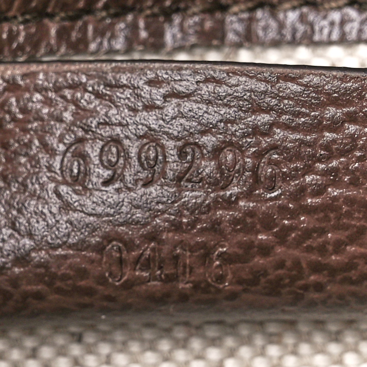 Monogram Jumbo GG Textured Dollar Calfskin Mini Horsebit 1955 Shoulder Bag Camel Ebony New Acero