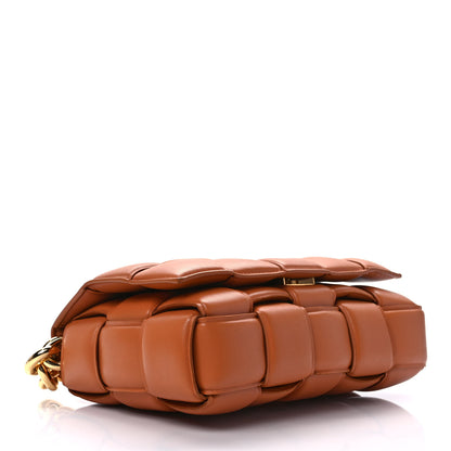 Bottega Veneta Lambskin Maxi Intreccio Padded Chain Cassette Crossbody Bag Clay 4 of 8