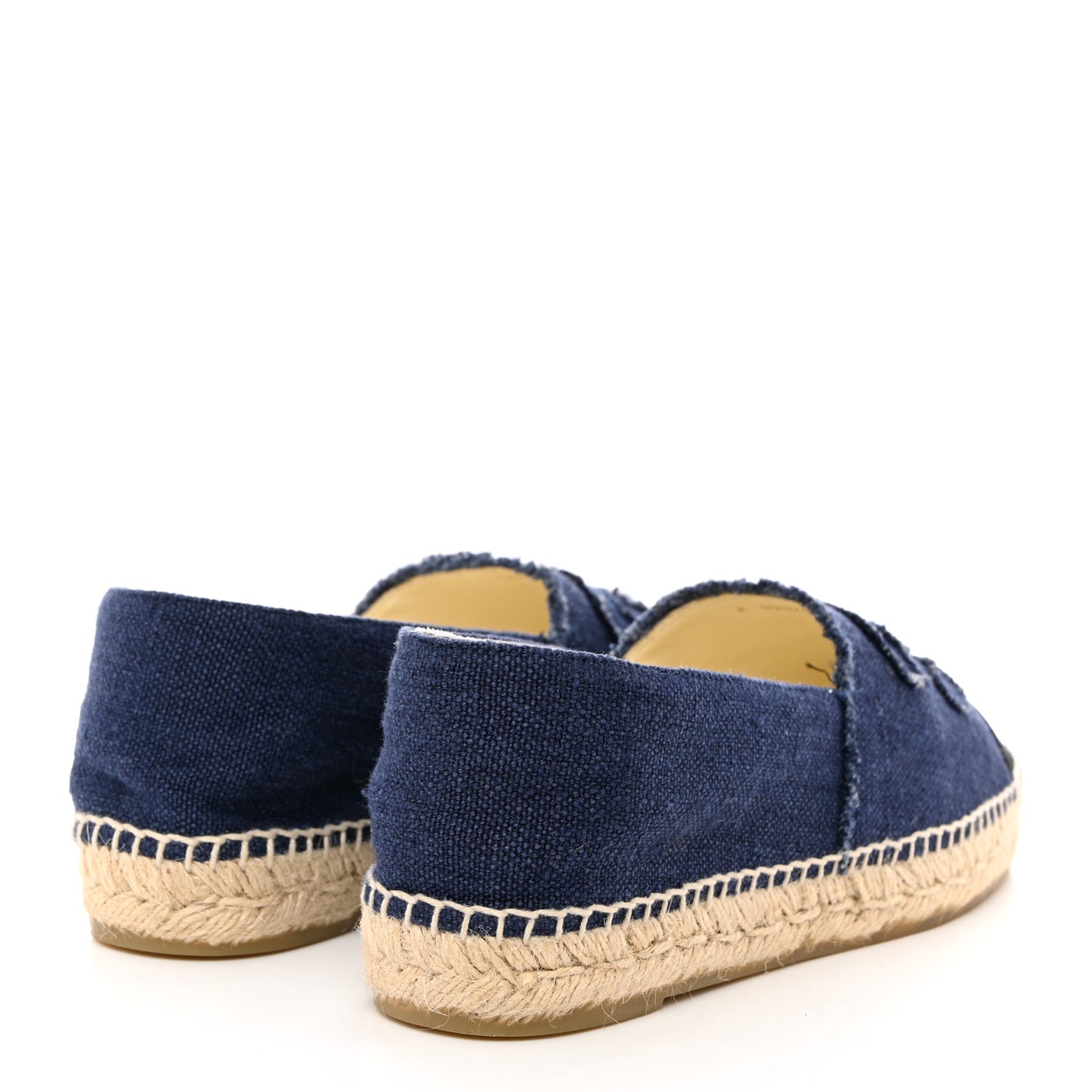 Denim Toile CC Espadrilles 41 Navy Black
