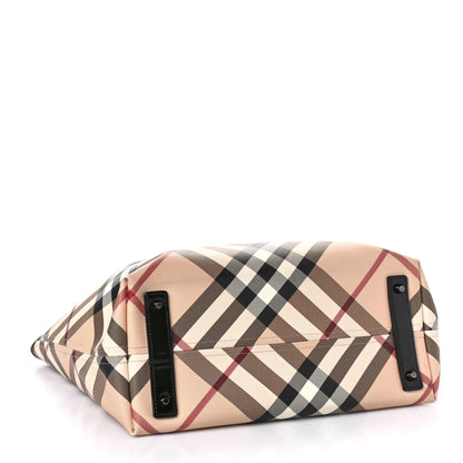 Burberry Supernova Check Large Nickie Tote Black 5 of 9