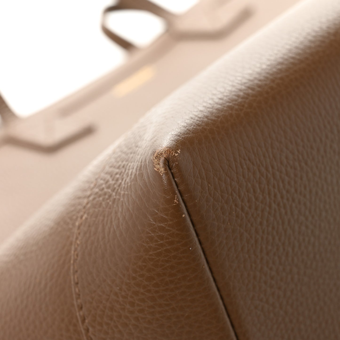 Grainy Calfskin Medium London Tote Bag Earth