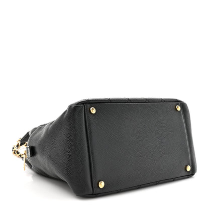 Chanel Caviar Quilted Petit Timeless Tote PTT Black 4 of 10