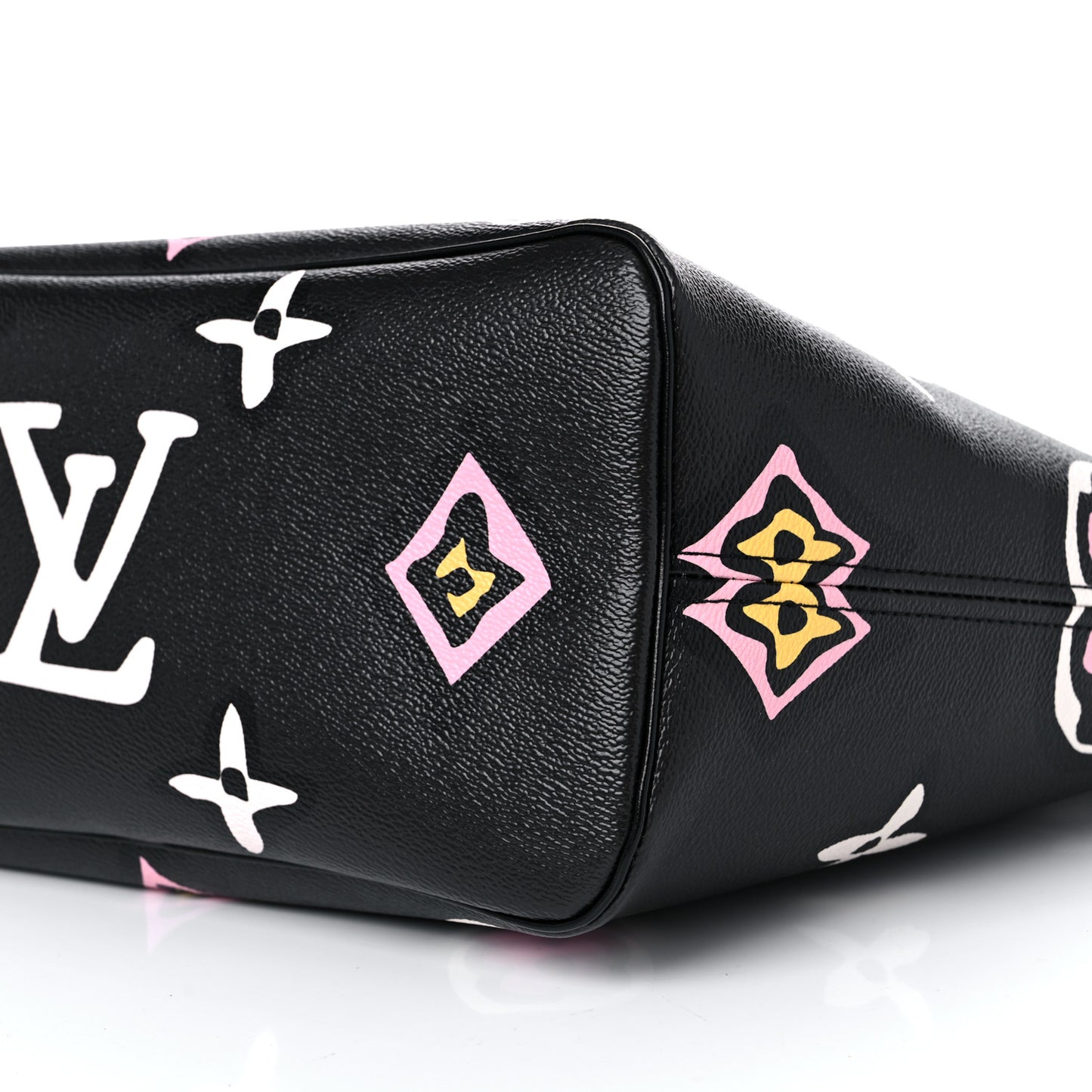 Monogram Giant Wild At Heart Neverfull MM Black