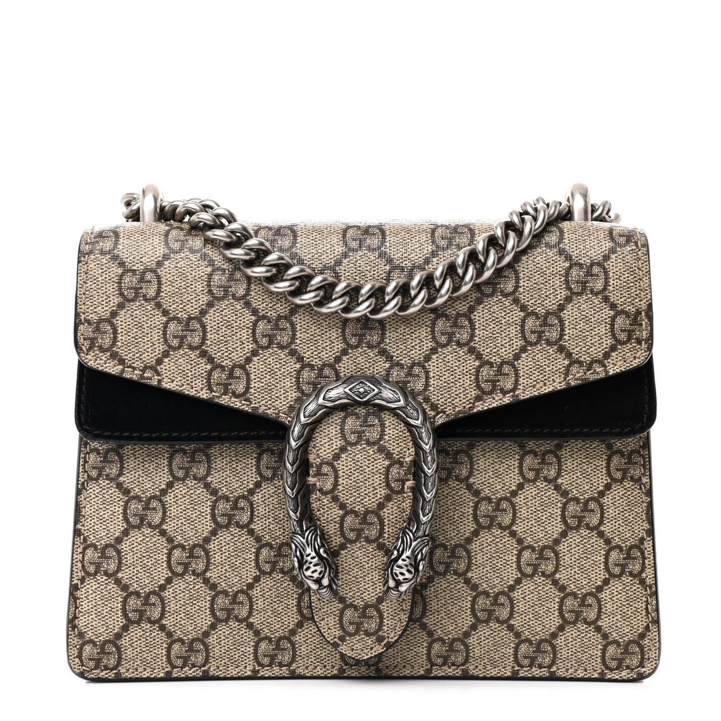 GG Supreme Monogram Mini Dionysus Shoulder Bag Black