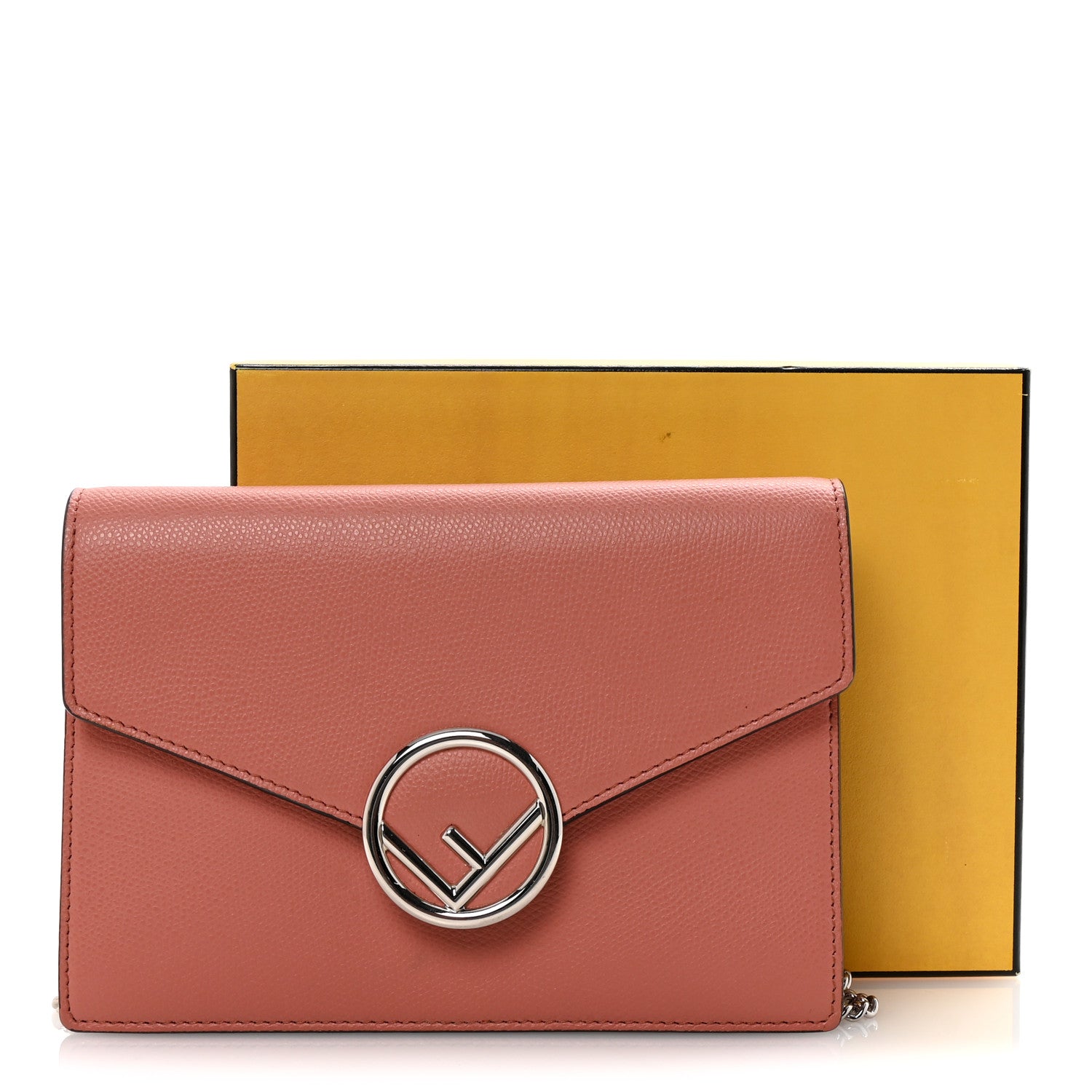 Fendi Vitello Cruise F is Fendi Medium Envelope Wallet on Chain Macaron 10 of 10