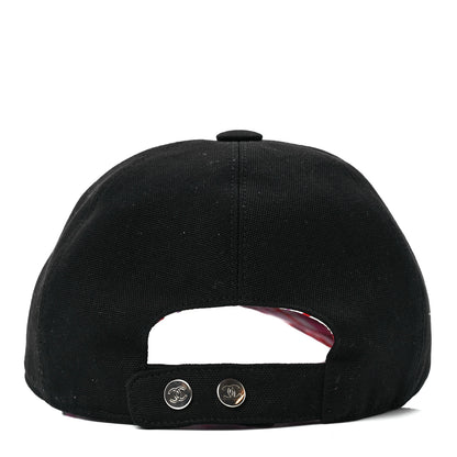 Chanel Cotton Beaded CC Cap Hat Black 5 of 7