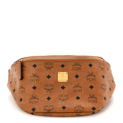 MCM Visetos Stark Belt Bag Cognac 1 of 9