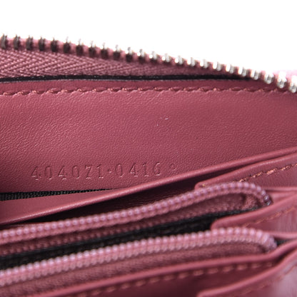 Gucci GG Supreme Monogram Blooms Zip Around Wallet Beige Multicolor Dry Rose 6 of 8