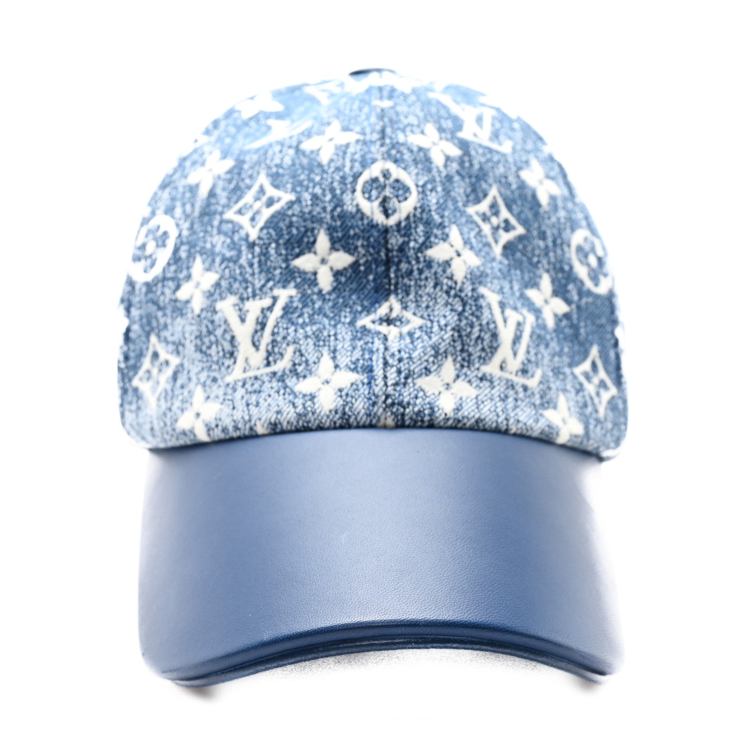 Louis Vuitton Monogram Denim Jacquard Cap L Blue 3 of 9