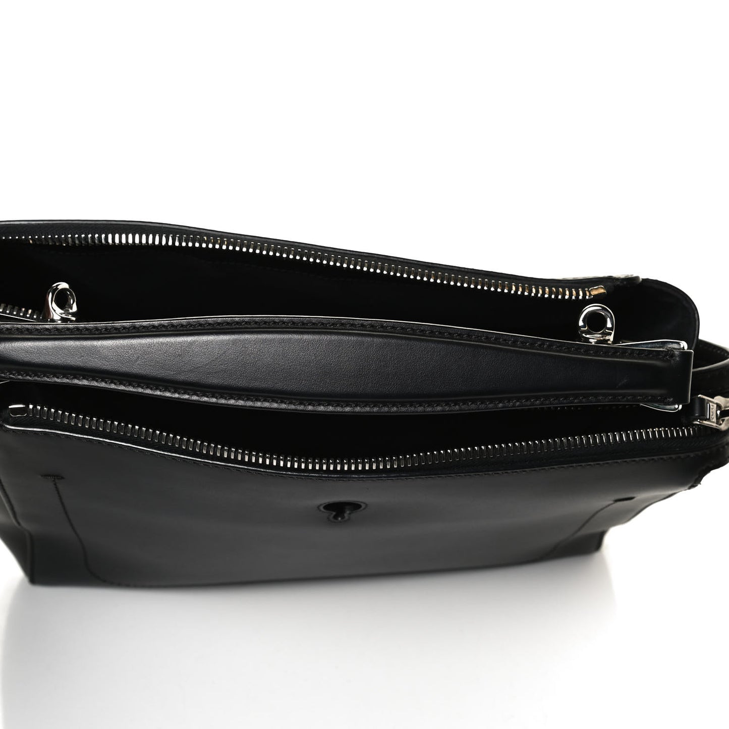 Vitello Baltico Dolce DotCom Satchel Black Blue Royal