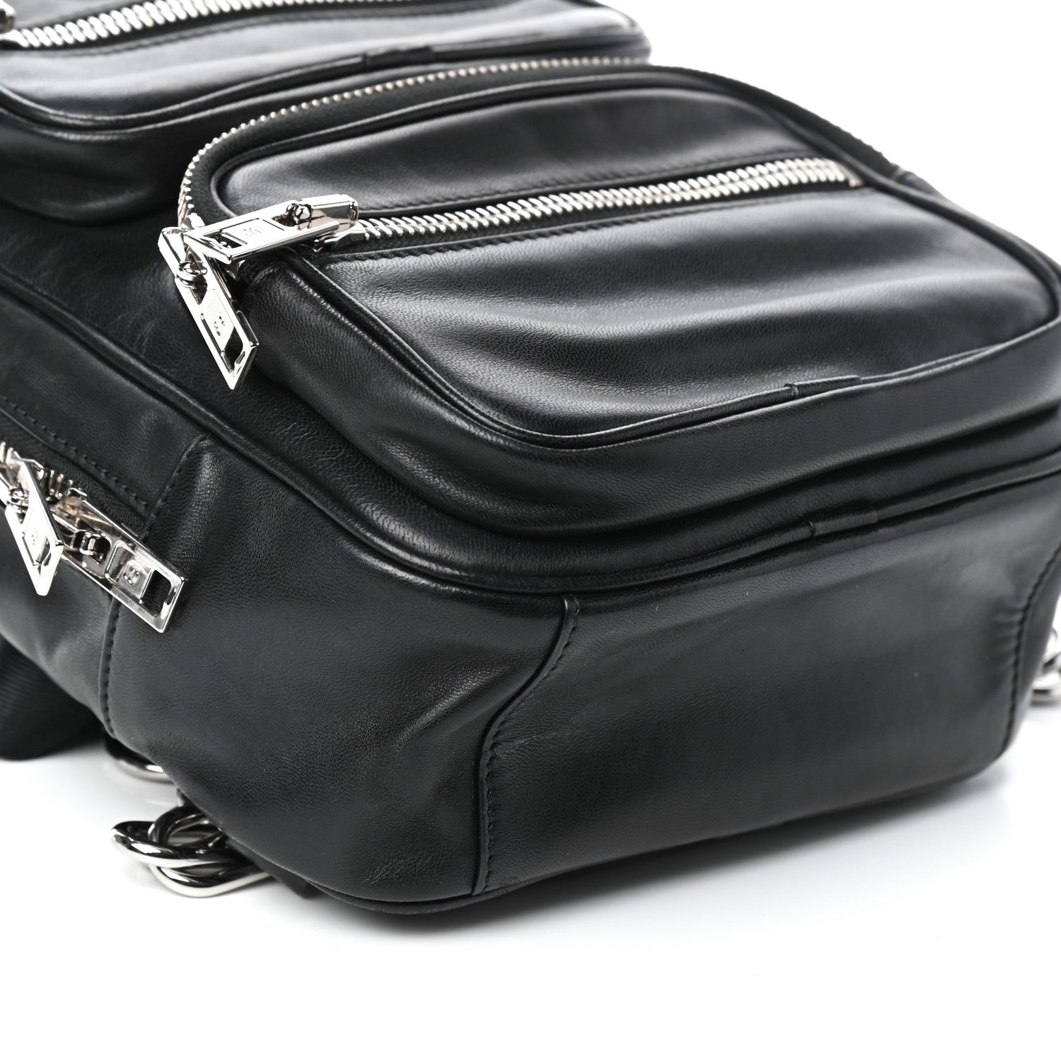 Alexander Wang Lambskin Double Zip Backpack Black 8 of 9