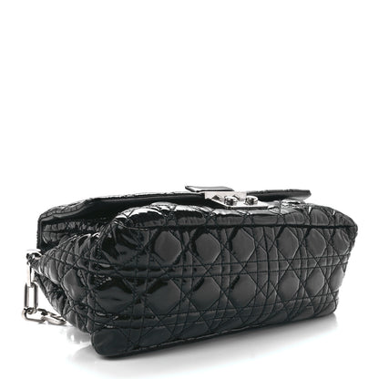 Christian Dior Patent Cannage New Lock Flap Black 4 of 12