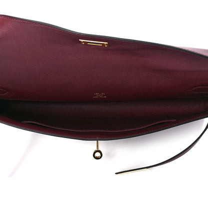 Hermes Swift Kelly Cut Clutch Pochette Bordeaux 5 of 13