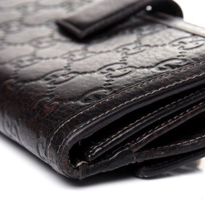 Gucci Guccissima Horsebit Continental Wallet Dark Brown 14 of 18