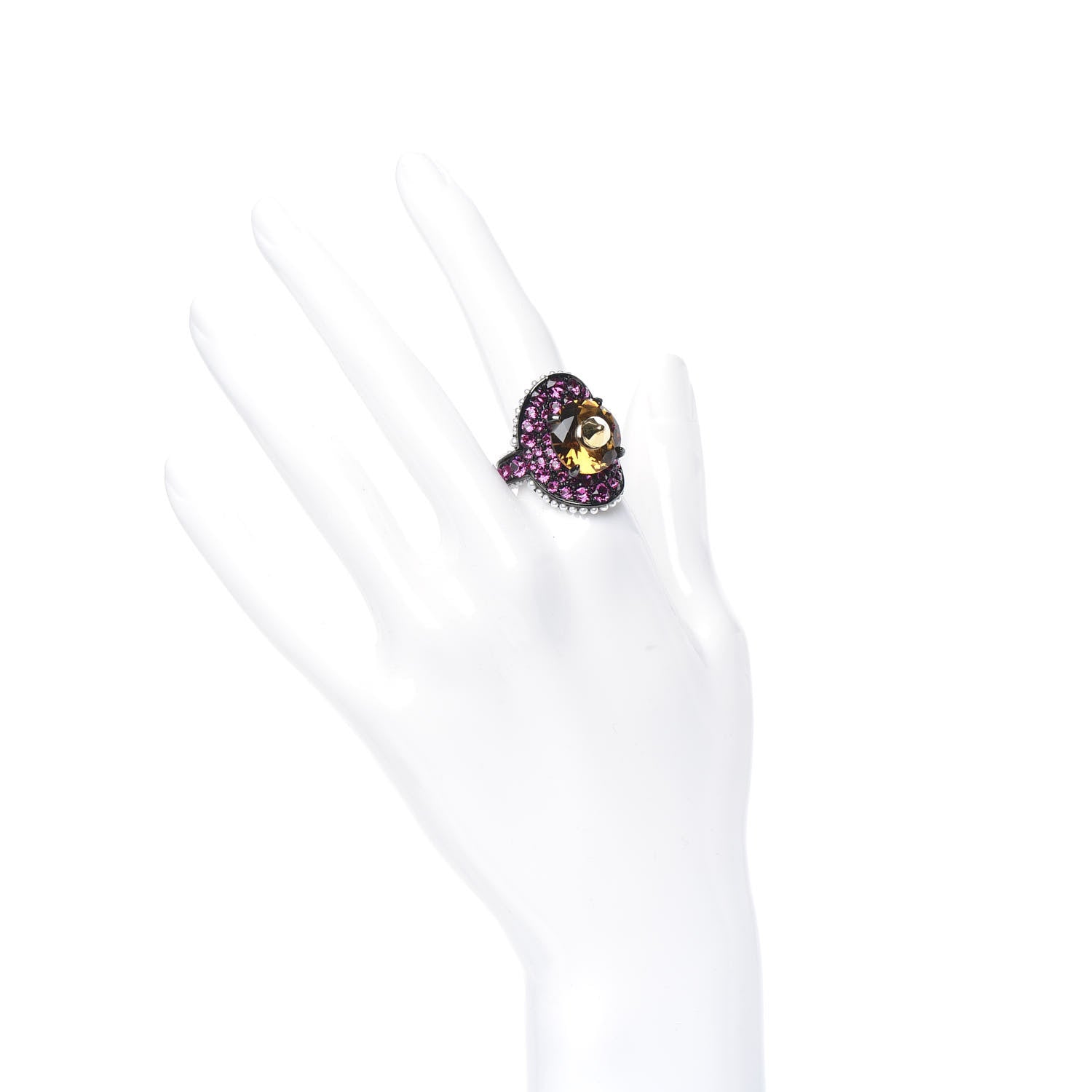 Gucci Swarovski Crystal Pearl Ring 6 Multicolor 2 of 5