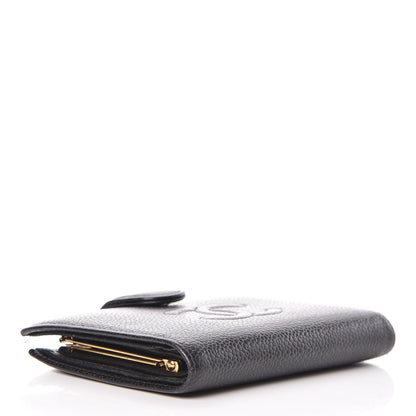 Chanel Caviar Timeless CC Compact French Wallet Black 4 of 11