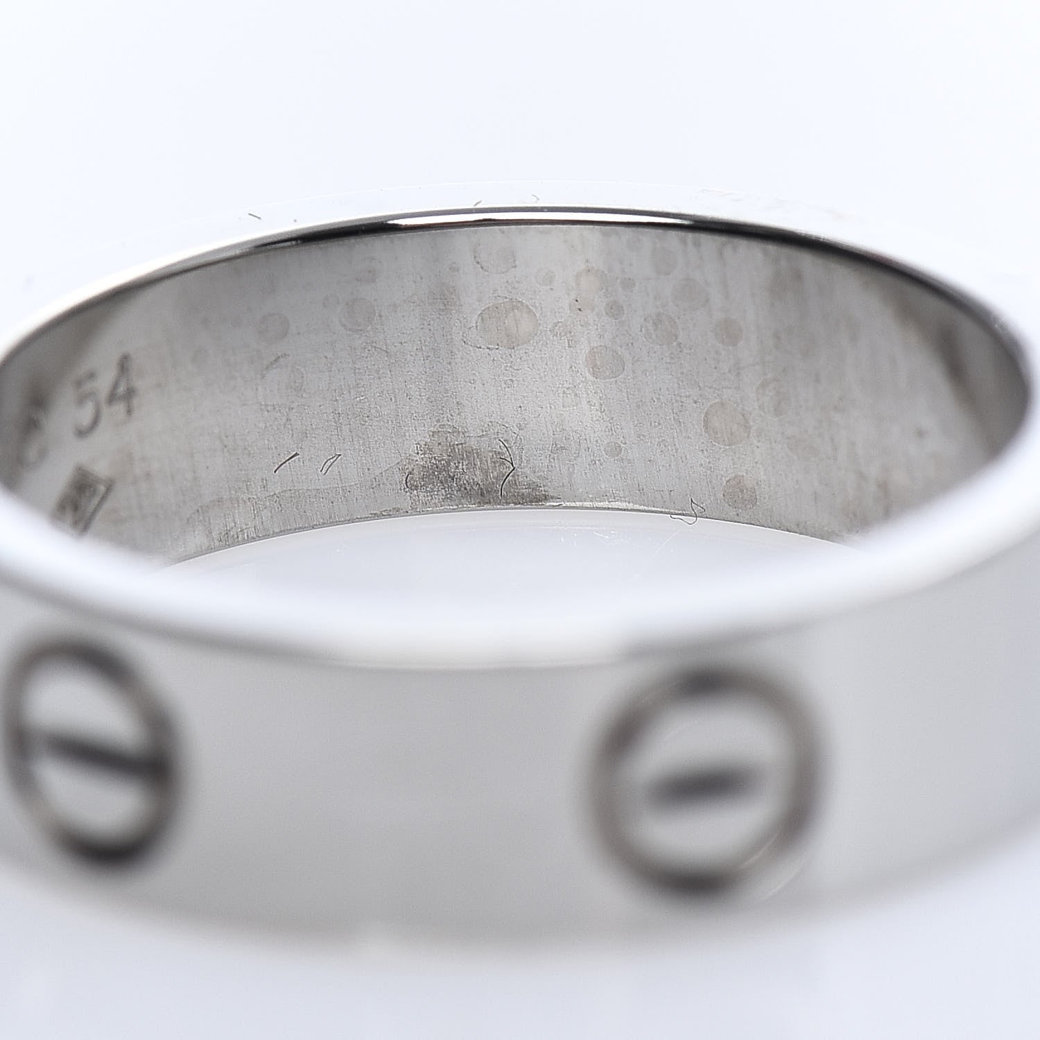Cartier 18K White Gold 5.5mm LOVE Ring 54 7 5 of 5