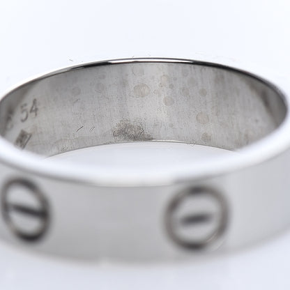 Cartier 18K White Gold 5.5mm LOVE Ring 54 7 5 of 5