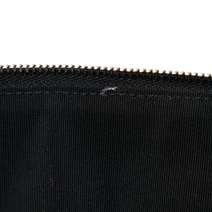 Chanel Lambskin Quilted Egyptian Amulet Zipped Pouch Black 10 of 10