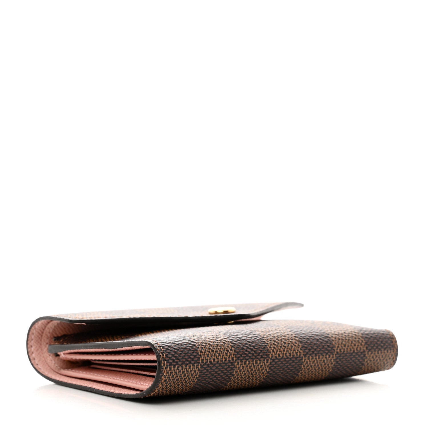 Louis Vuitton Damier Ebene Victorine Wallet Rose Ballerine 4 of 7