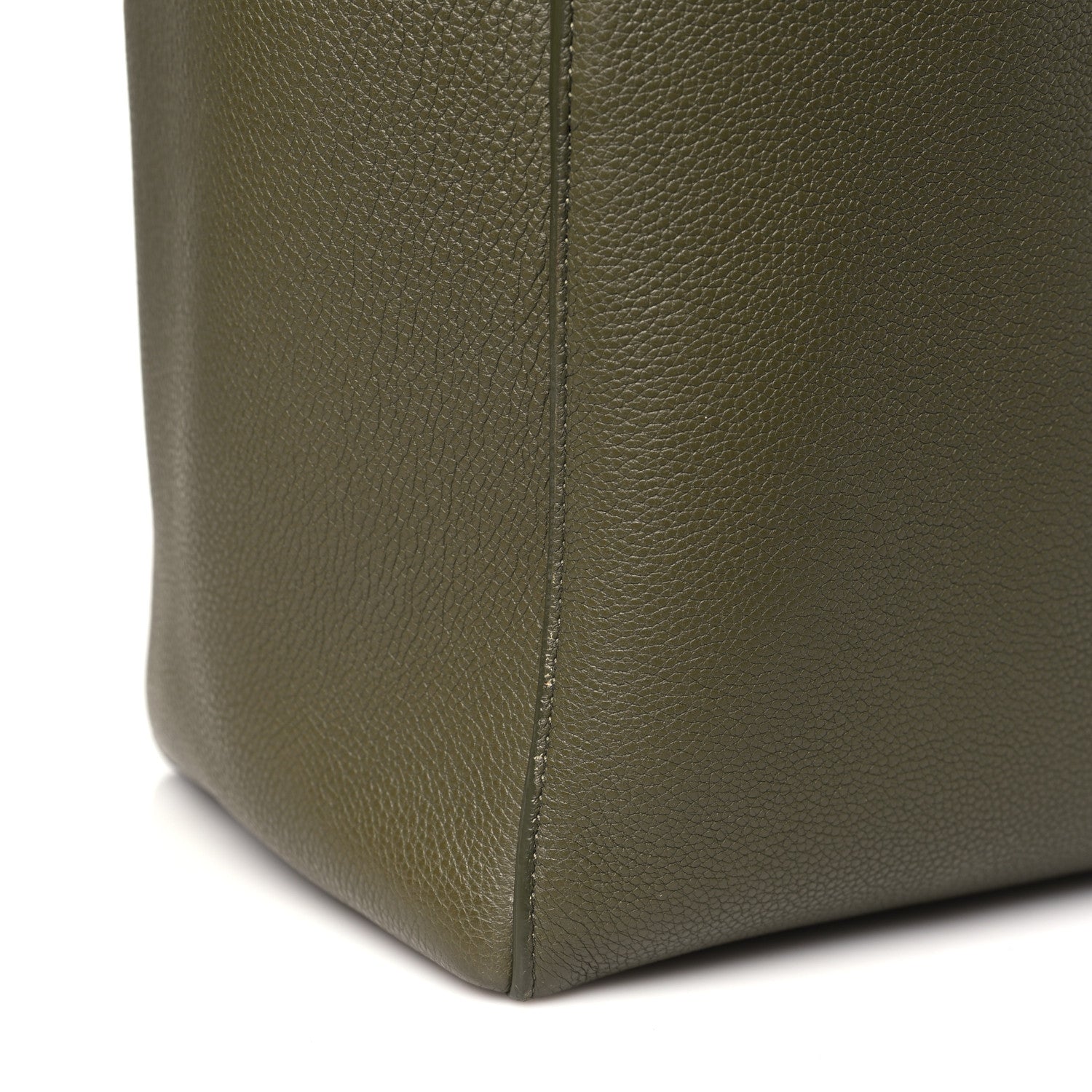 Celine Soft Grained Calfskin Sangle Bucket Bag Light Khaki 11 of 13