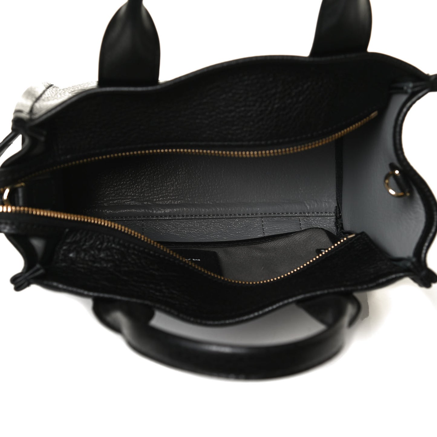 Grained Calfskin Small The Tote Bag Black