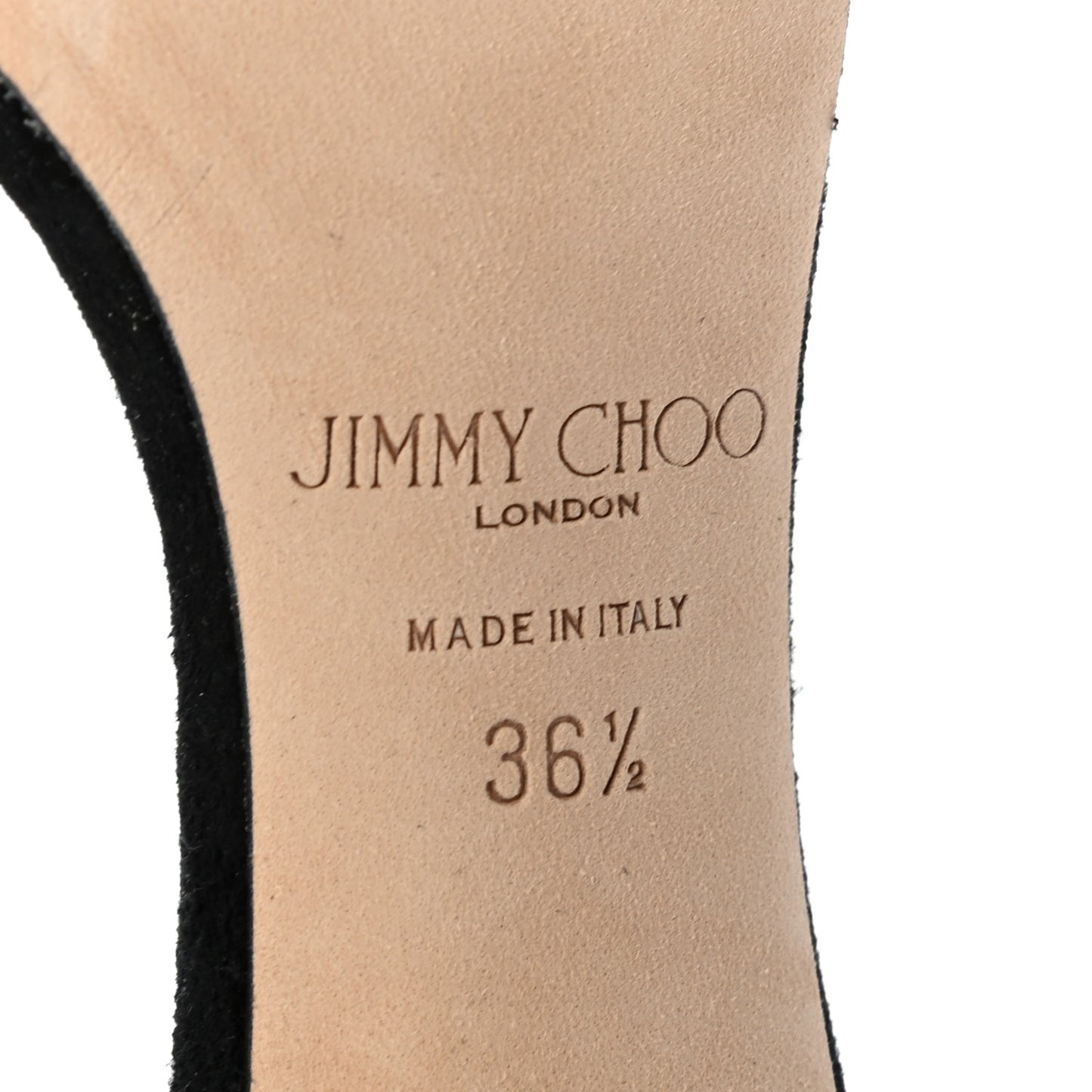 Crystal Suede Pumps 36.5 Black