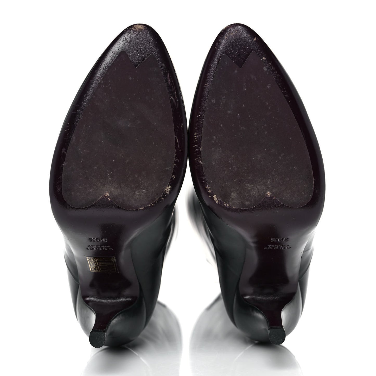 Calfskin Elizabeth Knee High Riding Boots 39.5 Black