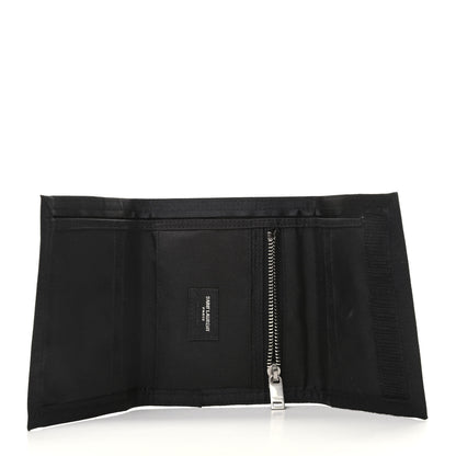 Saint Laurent Nylon Bandana Print Tiny Buffalo Wallet Black 5 of 8