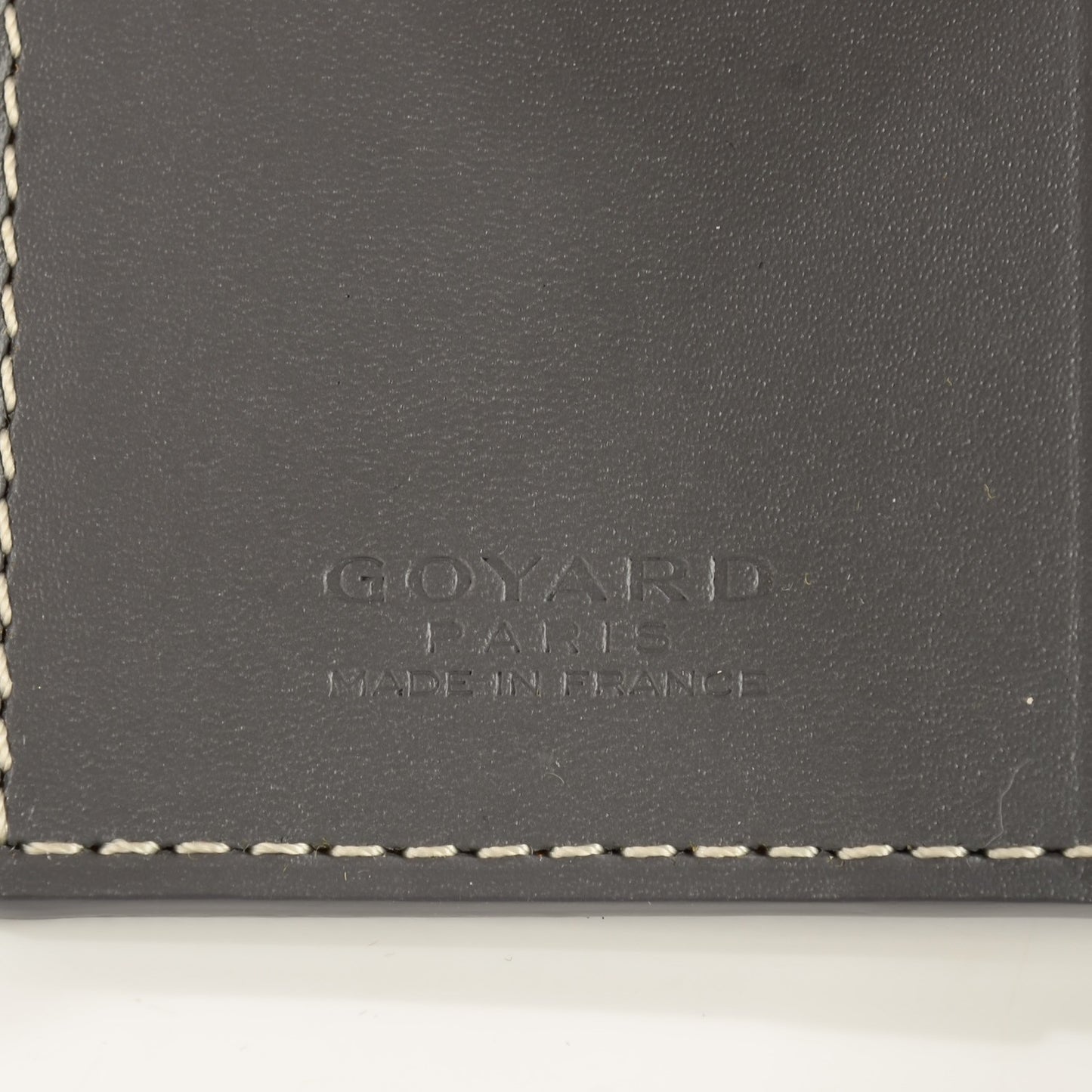 Goyardine Saint Marc Folding Card Case Grey
