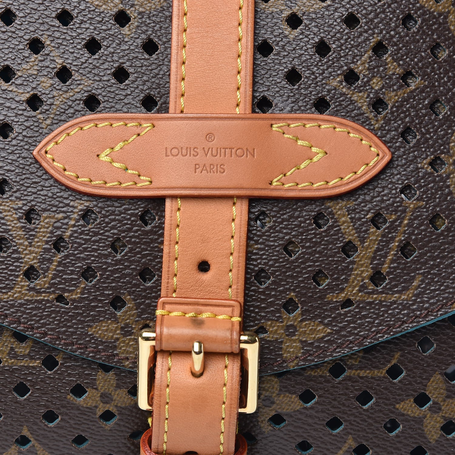 Louis Vuitton Monogram SC Flore Saumur Teal 10 of 11